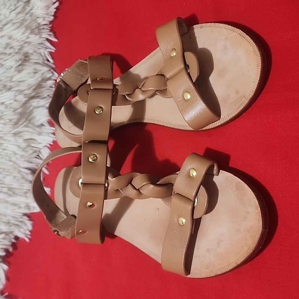 Matiko Braided Tan Sandals